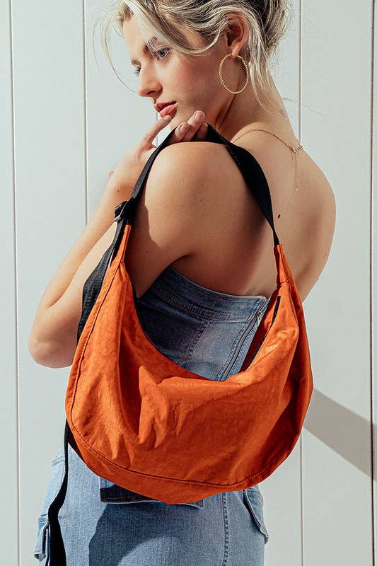 Urban Daizy Contemporary Minimalist Crescent Shoulder Bag Blue Belt Bag - Women's (UDZ-BG-00005) – alternate view 20