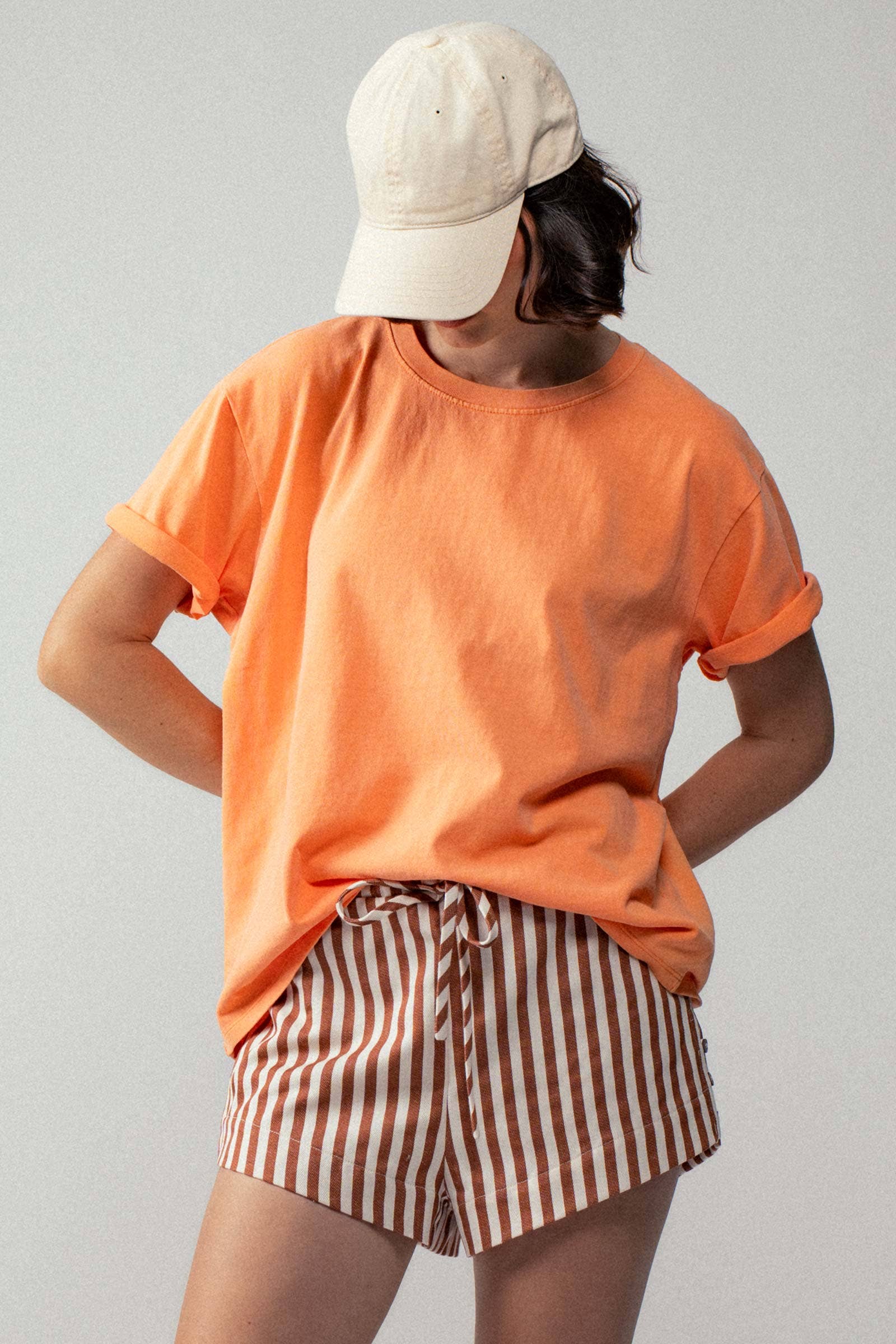 Urban Daizy Loose Fit Short Sleeve Cotton Casual Top Grey T-Shirt - Women's (UDZ-TP-00555) – alternate view 6