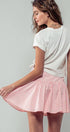 Urban Daizy Gingham Side-Button Mini Skirt Blue Skirt - Women's (UDZ-SK-00153) – alternate view 17