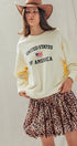 Urban Daizy United States 1776 Waffle Knit Cotton Pullover Peach Graphic Sweatshirt - Women's (TNTP3994) – alternate view 10