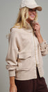 Scuba Zip Up Track Bomber Jacket Pilates Athflow for Women in SAND - Women's Jackets & Blazers | Urban Daizy