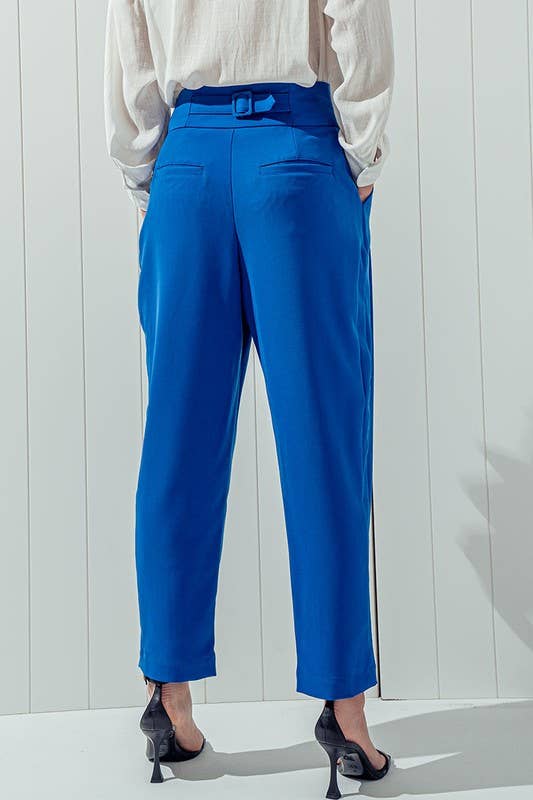 Urban Daizy Elegant High Waist Pleated Wide Leg Spring Pants Green Pants - Women's (UDZ-PT-00043) – alternate view 5