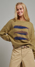 Seaside Sardine Oversized Summer Knit Sweater in LT OLIVE - Women's Sweaters | Urban Daizy