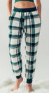 Urban Daizy Cozy Checkered Jogger Style Pajama Pants Ash-Blue Sleepwear Bottom - Women's (UDZ-PT-00127) – alternate view 8