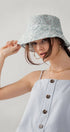 Urban Daizy Spring Floral Embroidered Daisy Pattern Bucket Hat Black Bucket Hat - Women's (UDZ-AC-00033) – alternate view 2