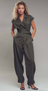Urban Daizy Double-Breasted Belted Jumpsuit Taupe Jumpsuit - Women's (UDZ-KN-00654) – alternate view 3