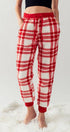 Urban Daizy Cozy Checkered Jogger Style Pajama Pants Ash-Blue Sleepwear Bottom - Women's (UDZ-PT-00127) – alternate view 2