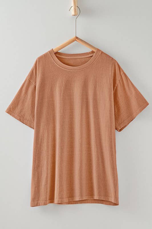 Urban Daizy Loose Fit Short Sleeve Cotton Casual Top Grey T-Shirt - Women's (UDZ-TP-00555) – alternate view 9