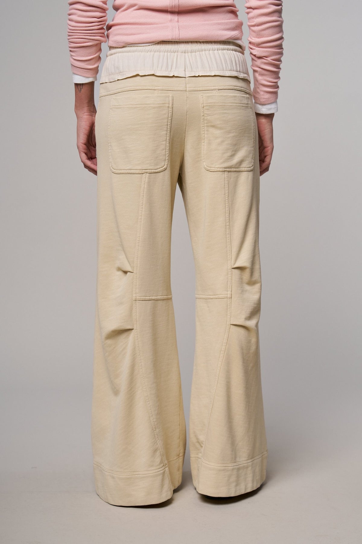 Drawstring Wide Lounge Pants in CREAM - Women's Casual Pants | Urban Daizy