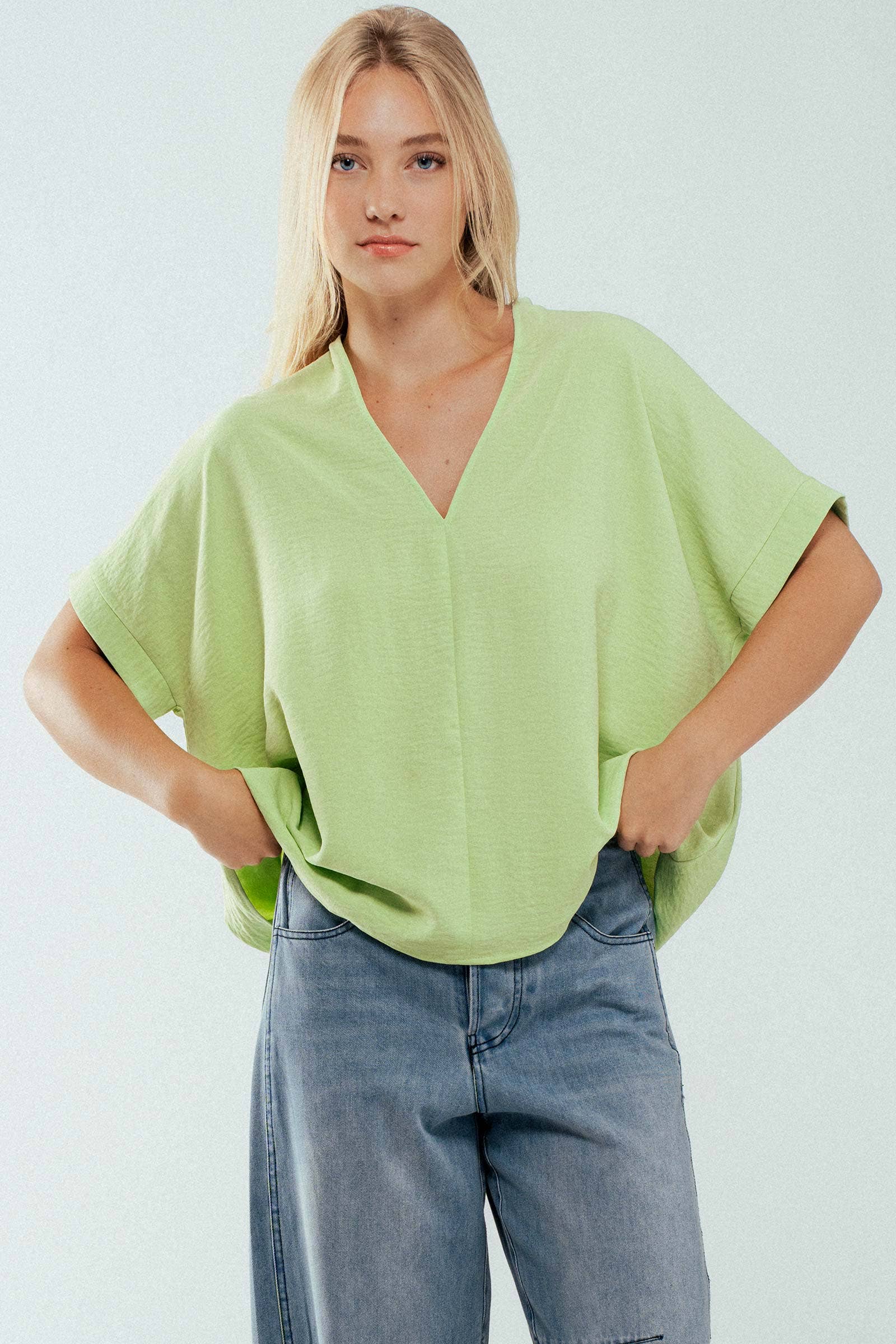 Breezy Airflow V-Neck Top
