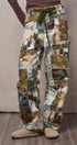 Camo Cargo Pants Wide Leg Patchwork Utility Streetwear in MULTI - Women's Casual Pants | Urban Daizy
