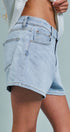 Urban Daizy Classic Relaxed Everyday Denim Shorts Lt-Denim Shorts - Women's (TNPT0836-Lt-Denim) – alternate view 3