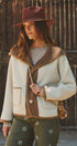 Hooded Button-Front Wool Blend Short Jacket in CAMEL - Women's Jackets & Blazers | Urban Daizy