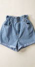 Urban Daizy Vintage High Waist Rolled Hem Denim Shorts Blue Shorts - Women's (UDZ-PT-00033)