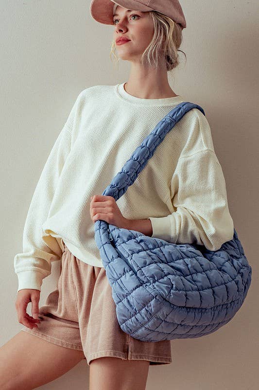 Urban Daizy Puff Quilted Shoulder Tote Bag Beige Shoulder Bag - Women's (UDZ-BG-00001) – alternate view 12