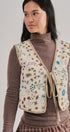 The Folklore Tapestry Vest in BEIGE MULTI - Women's Vests | Urban Daizy