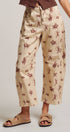 Urban Daizy Western Toile Print Barrel Leg Stretch Pants Lt-Khaki Pants - Women's (UDPT0076-Lt-Khaki) – alternate view 3
