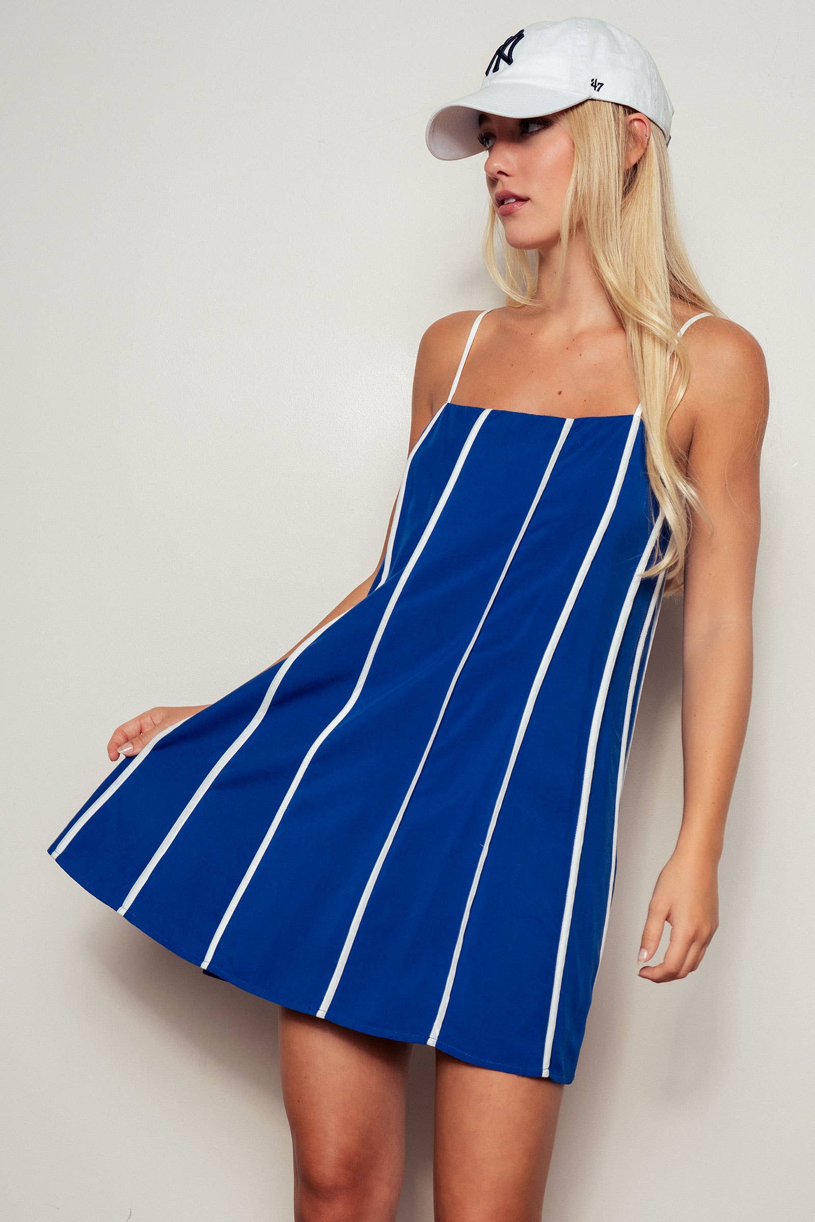 Striped A-Line Mini Dress