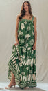 Urban Daizy Tropical Print Tiered Maxi Skirt Set Green Top & Skirt Set - Women's (UDZ-AC-00244-Green) – alternate view 7