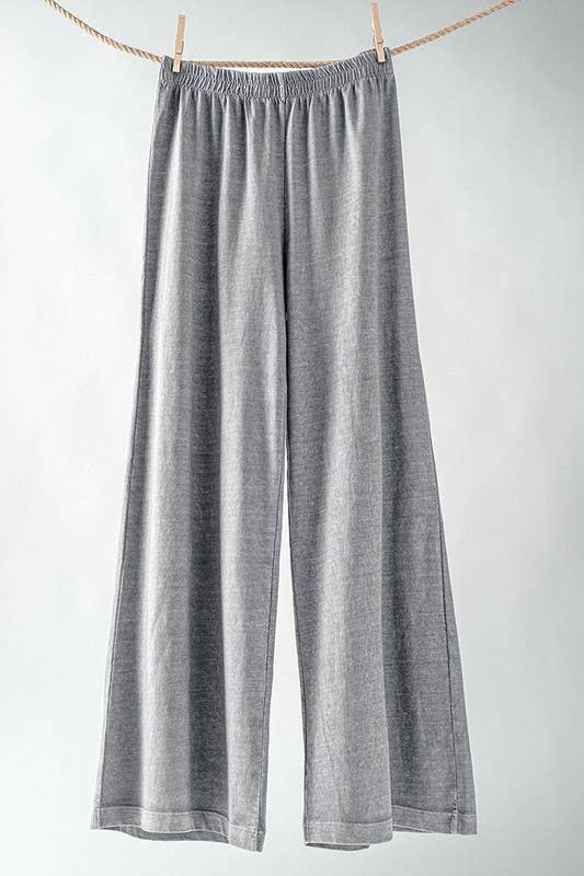 Vintage Wash Cotton Flare Yoga Pants