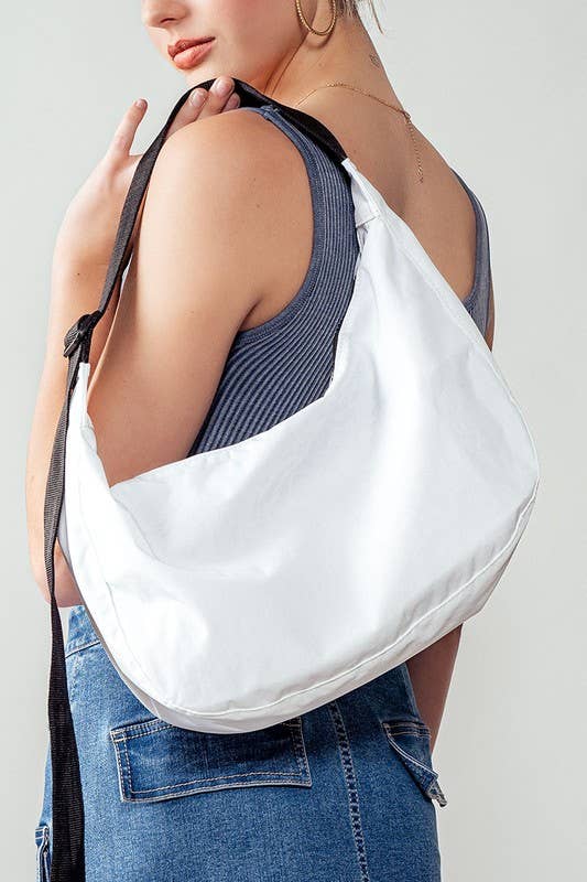 Urban Daizy Contemporary Minimalist Crescent Shoulder Bag Blue Belt Bag - Women's (UDZ-BG-00005) – alternate view 3