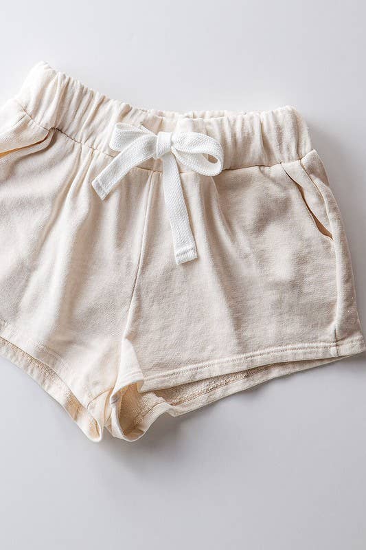 Cozy French Terry Drawstring Casual Lounge Athletic Shorts
