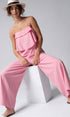 Urban Daizy Ruffled Bodice Wide Leg Jumpsuit Pink Jumpsuit - Women's (UDZ-JR-00021) – alternate view 23