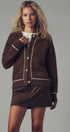 Urban Daizy Contrast Trim Boho Knit Button Cardigan Grey Cardigan - Women's (UDZ-PT-00355) – alternate view 8
