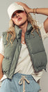 Urban Daizy Essential Puffer Down Vest with Adjustable Hem Black Outerwear Vest - Women's (UDZ-OT-00272) – alternate view 13