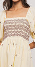 Smocked Floral Tiered Dress