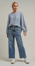 Wide Leg High Waist Denim Jeans in DENIM - Women's Straight Jeans | Urban Daizy
