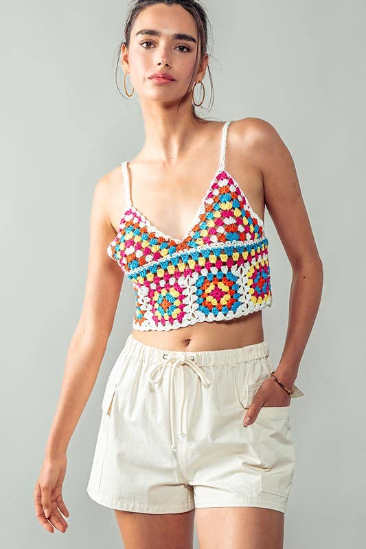 Urban Daizy Classic Matte Cargo Shorts Cream Shorts - Women's (UDZ-PT-00256) – alternate view 6