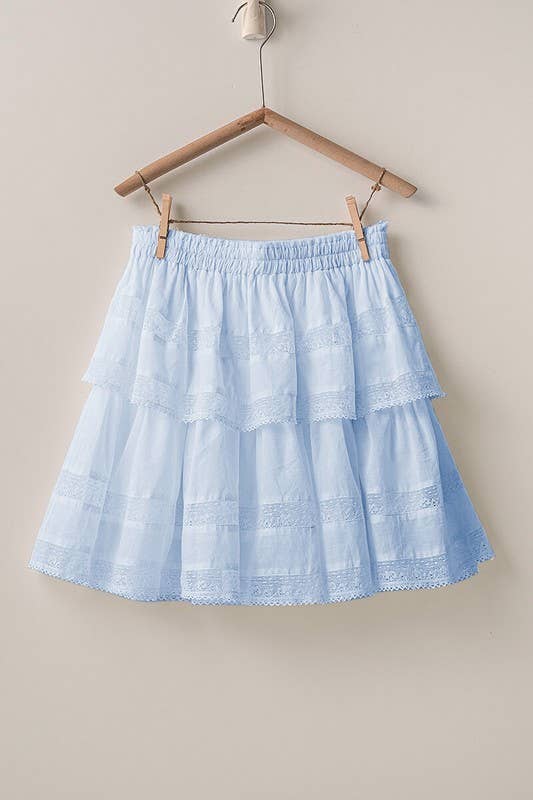 Urban Daizy Scalloped Lace Tiered Romantic Statement Mini Skirt Black Skirt - Women's (UDZ-SK-00114) – alternate view 22