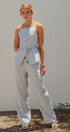 Buttoned Tie-Waist Cami Top in DEW BLUE - Women's Tops | Urban Daizy