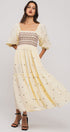 Smocked Floral Tiered Dress