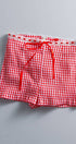 Urban Daizy Gingham Scallop Trim Shorts Brown Shorts - Women's (UDZ-PT-00474) – alternate view 26