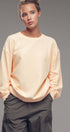 Urban Daizy Oversized Vintage Wash Ribbed Cotton Sweater Charcoal Sweatshirt - Women's (UDZ-KN-00544) – alternate view 2