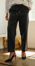 Faux Leather Drawstring Jogger Pants in BLACK - Women's Casual Pants | Urban Daizy