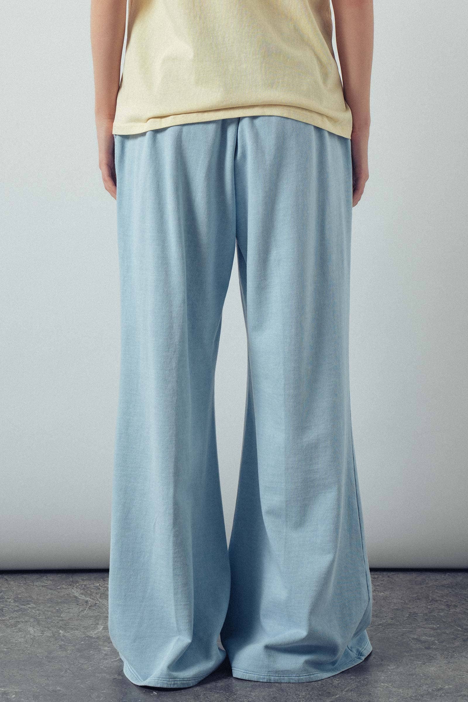 Cotton Wide Leg Drawstring Lounge Pants