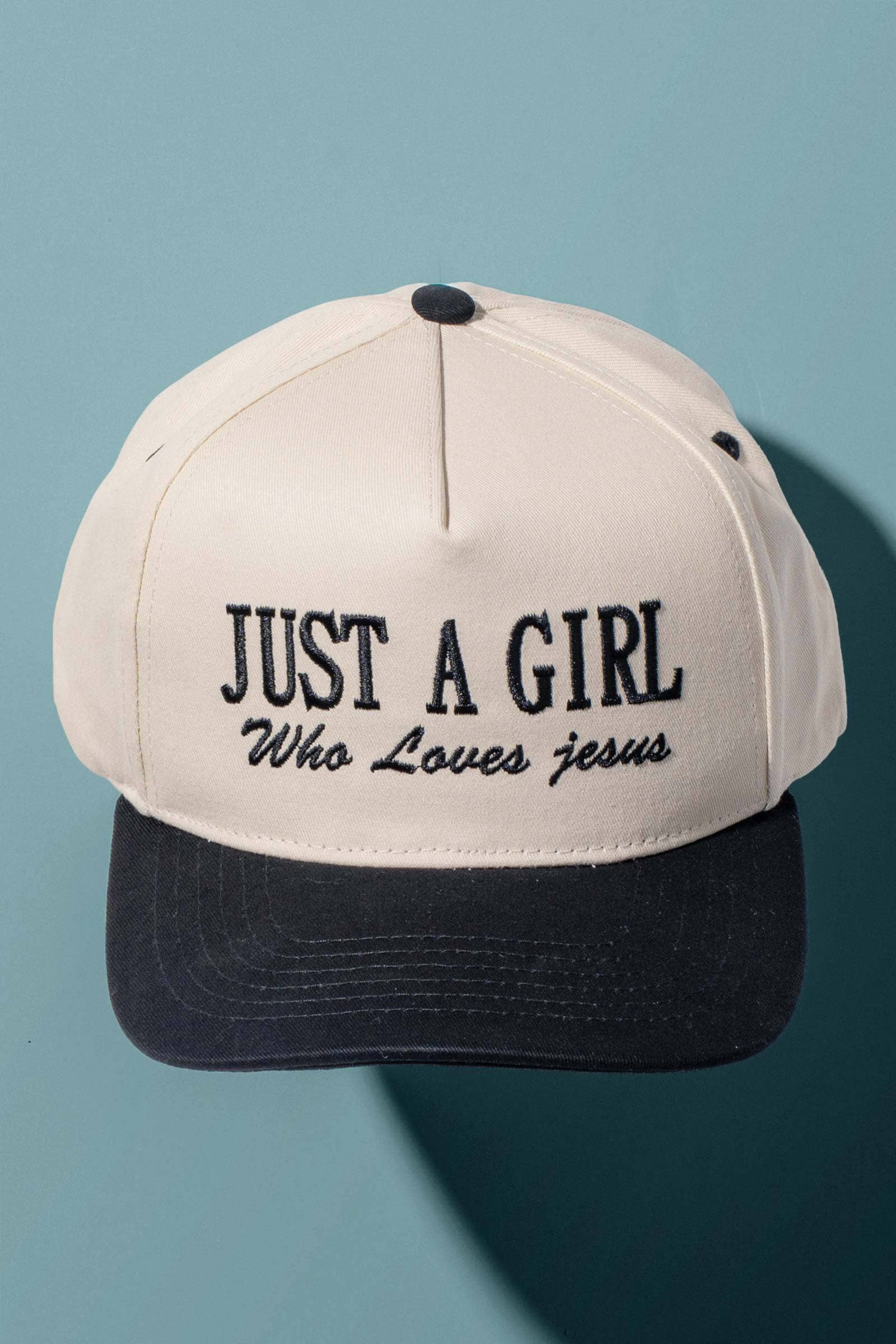 Just a Girl Who Loves Jesus Embroidered Cap