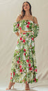 Urban Daizy Off Shoulder Crop Top with Floral Maxi Skirt White Top & Skirt Set - Women's (UDZ-AC-00238) – alternate view 7