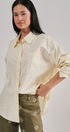 Soft Meadow Button-Down Shirt in CREAM - Women's Shirts & Blouses | Urban Daizy
