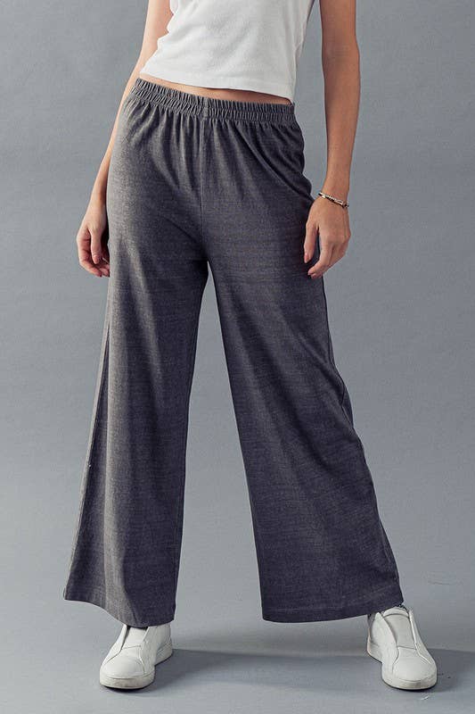 Vintage Wash Cotton Flare Yoga Pants