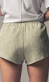 Urban Daizy Crinkle Stripe Shorts Lemon Shorts - Women's (UDZ-PT-00471) – alternate view 9