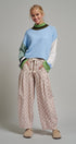 Paneled Hues Knit Sweater in BLUE SAGE - Women's Sweaters | Urban Daizy