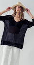 Urban Daizy Ribbed V-Neck Striped Tunic Top Black Tunic - Women's (UDZ-TP-00045) – alternate view 8