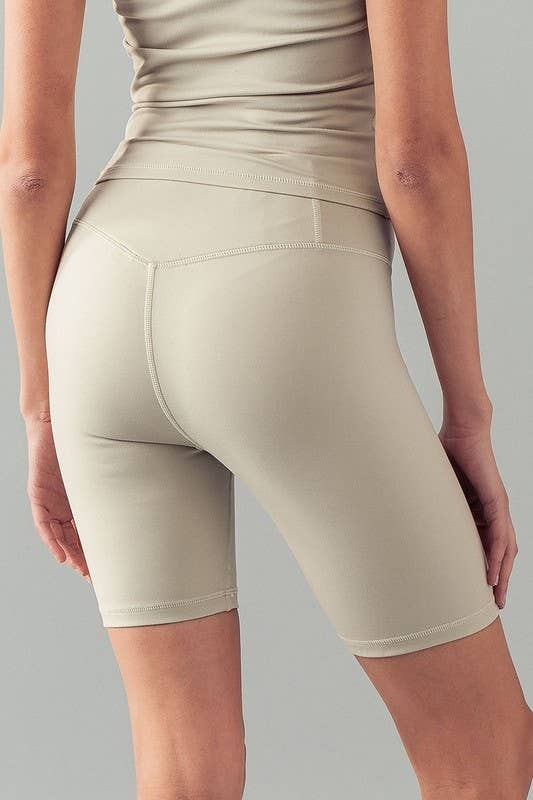 Urban Daizy High-Waisted Compression Bike Shorts Black Athletic Shorts - Women's (UDZ-PT-00163) – alternate view 6