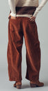 Urban Daizy Inseam Stitch Detail Corduroy Barrel Jeans Brown Pants - Women's (UDZ-PT-00313) – alternate view 2