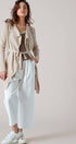 Urban Daizy Draped Front Long Sleeve Waist Tie Cardigan Taupe Cardigan - Women's (UDZ-KN-00530) – alternate view 5