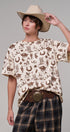 Rodeo Charm Print Oversized Tee in LT KHAKI - Women's Graphic T-shirts | Urban Daizy